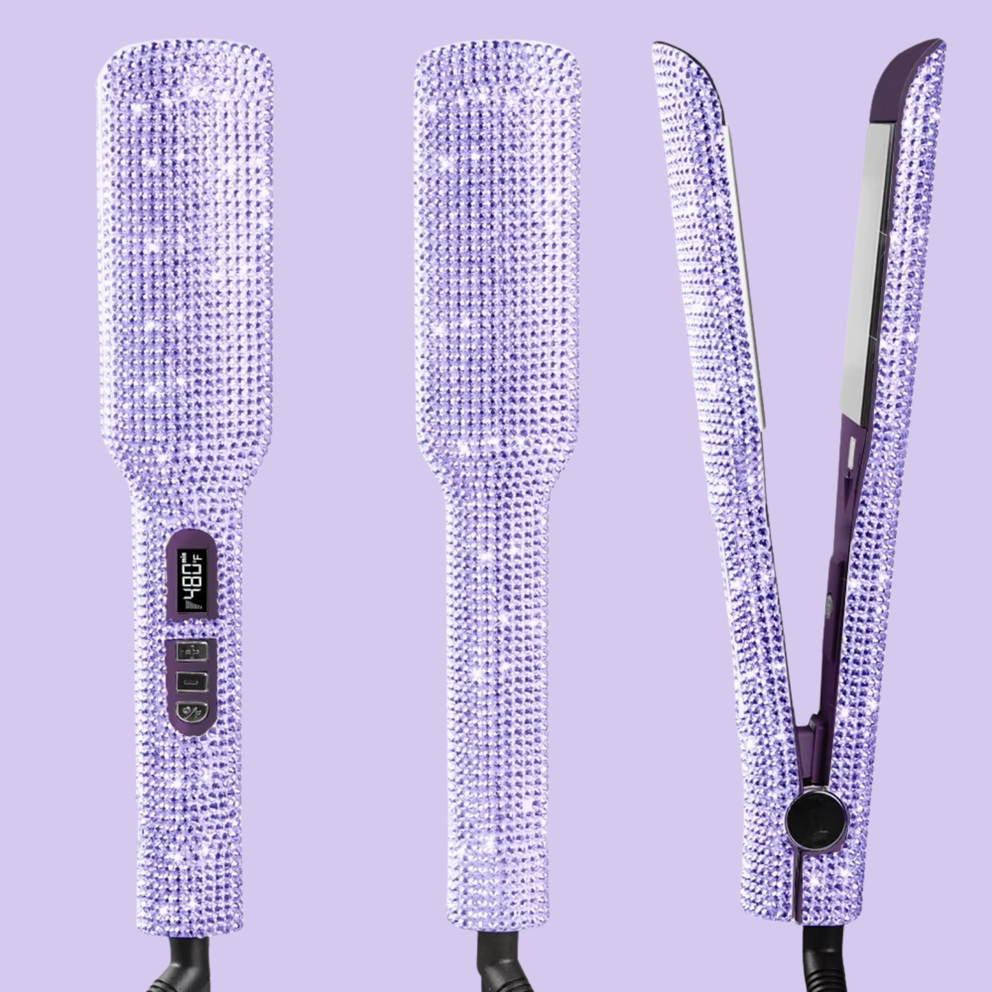 Lisseur Professionnel - RhinestoneStyler™ - Violet
