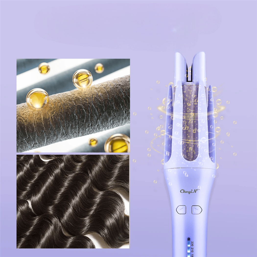 Boucleur cheveux - AutomaticHairCurler™ - Violet - Beauté Exquise