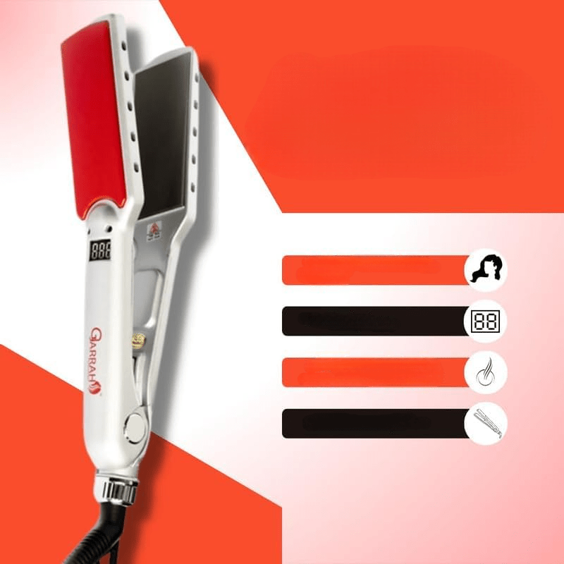 Lisseur Cheveux - HairStraightenerCurler™ - Argent Large - Beauté Exquise