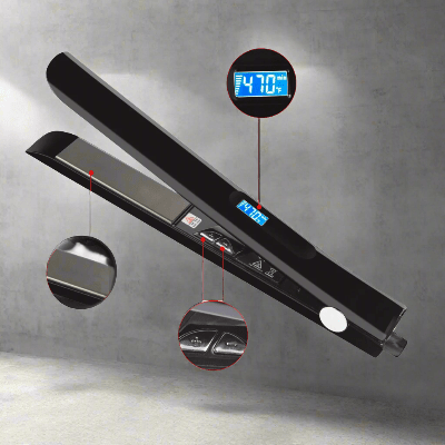 Lisseur Cheveux - HairStraightenerCurler™ - Noir - Beauté Exquise