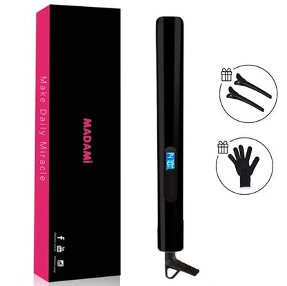 Lisseur Cheveux - HairStraightenerCurler™ - Noir - Beauté Exquise