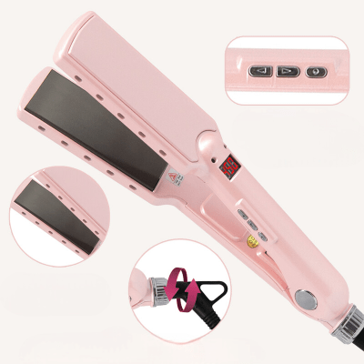 Lisseur Cheveux - HairStraightenerCurler™ - Rose - Beauté Exquise