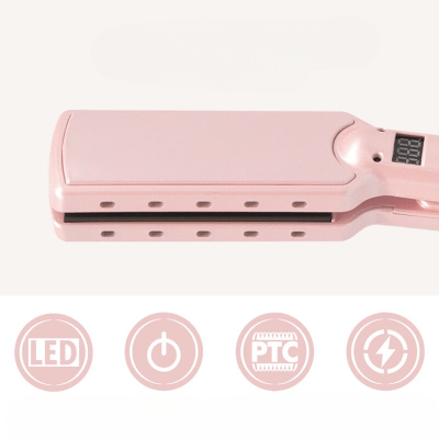 Lisseur Cheveux - HairStraightenerCurler™ - Rose - Beauté Exquise