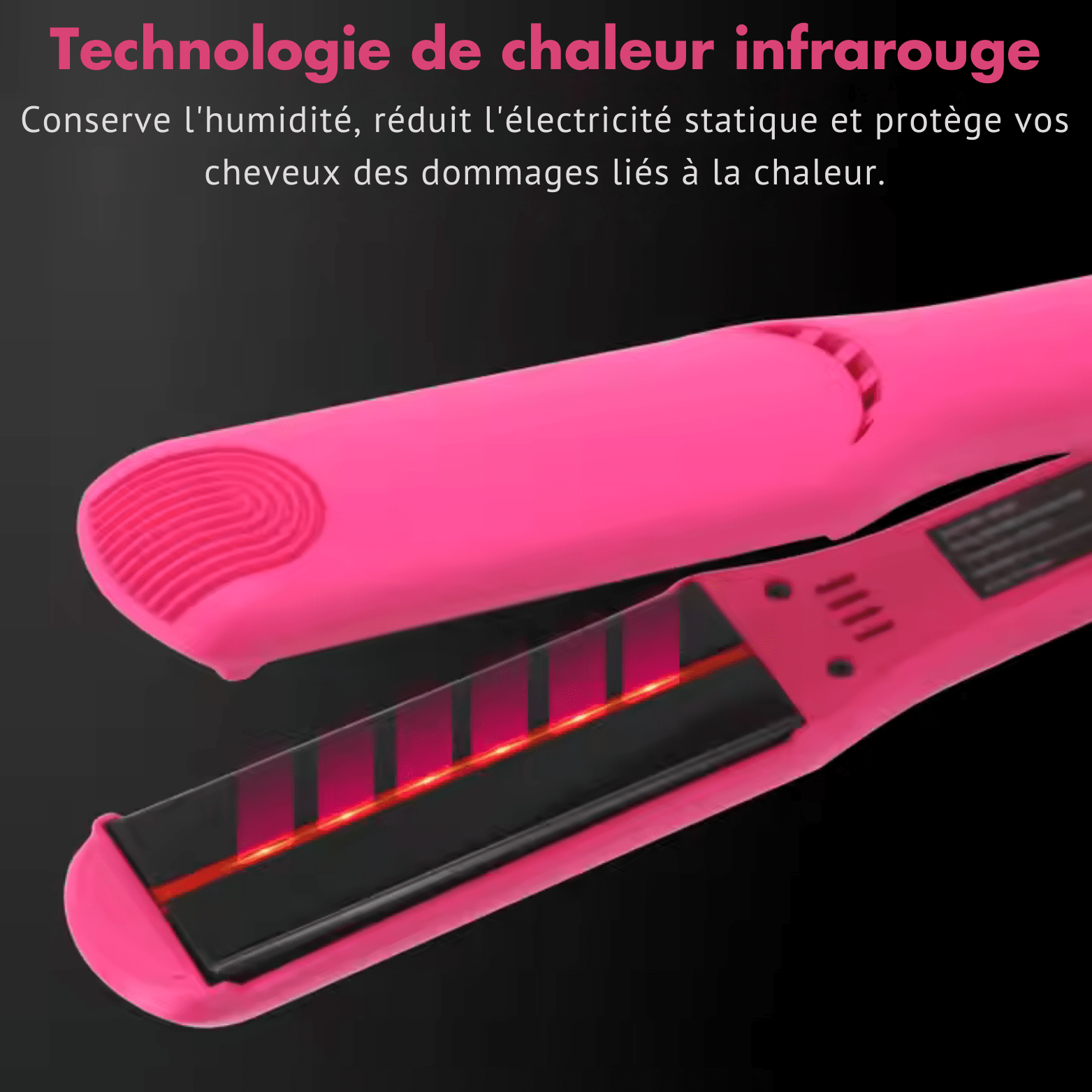 Lisseur Infrarouge - InfraStyle™ - Rose - Beauté Exquise