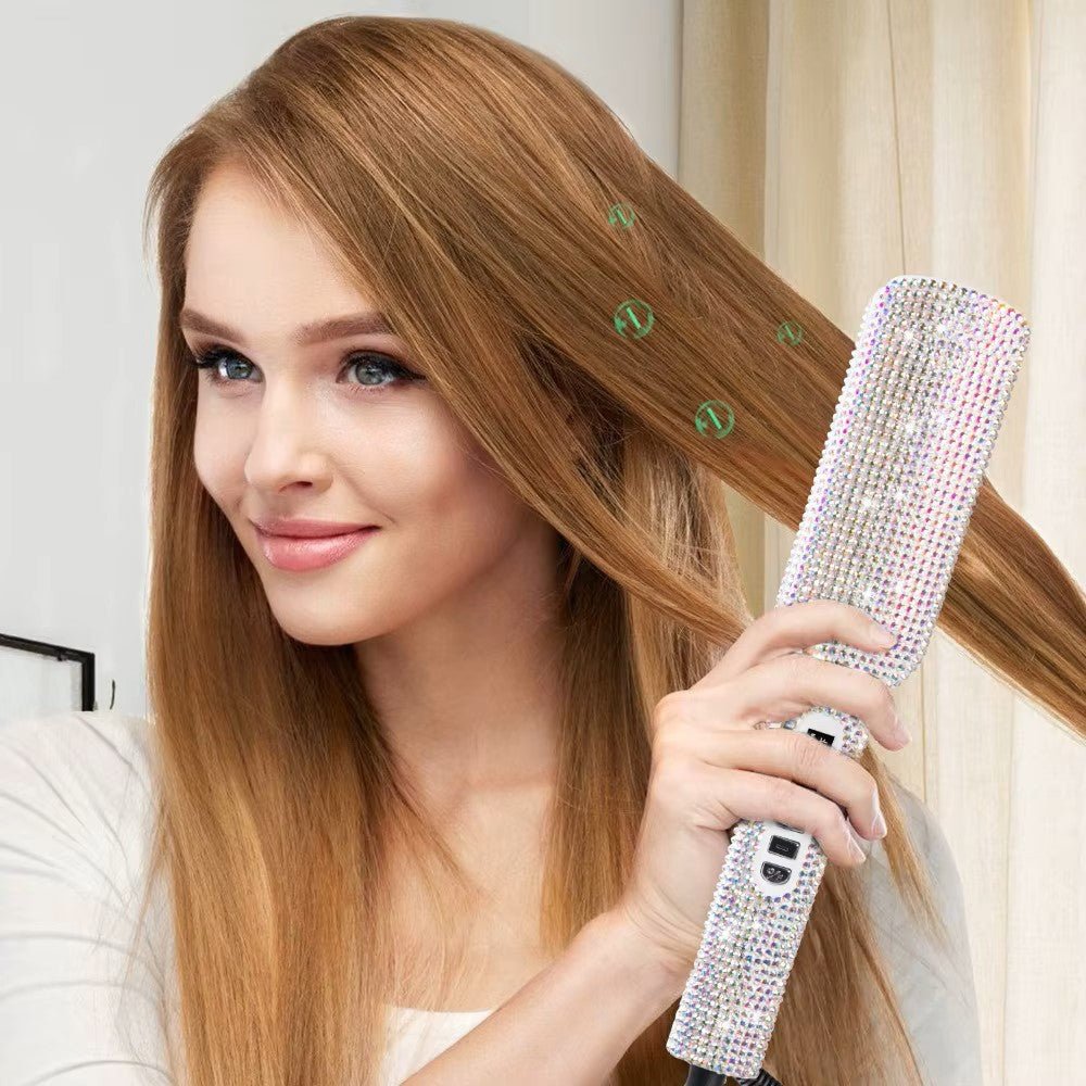Lisseur Professionnel - RhinestoneStyler™ - Blanc - Beauté Exquise