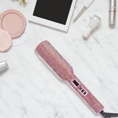 Lisseur Professionnel - RhinestoneStyler™ - Rose - Beauté Exquise