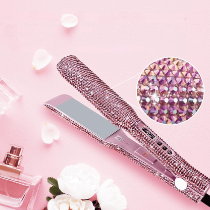 Lisseur Professionnel - RhinestoneStyler™ - Rose - Beauté Exquise