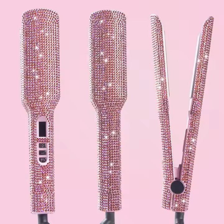 Lisseur Professionnel - RhinestoneStyler™ - Rose - Beauté Exquise