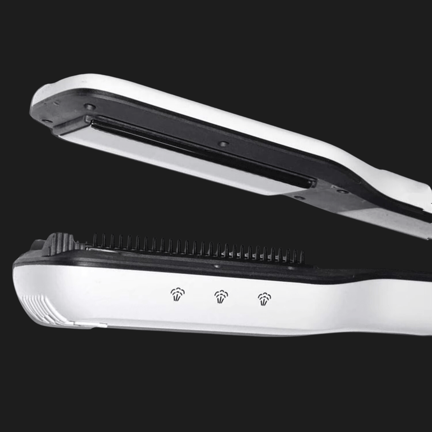Lisseur Vapeur - VaporBrush™ - Blanc - Beauté Exquise