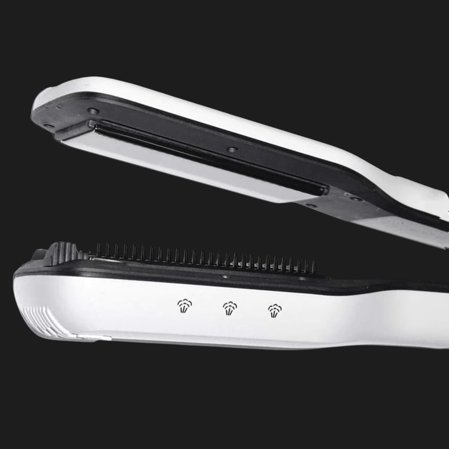 Lisseur Vapeur - VaporBrush™ - Blanc - Beauté Exquise