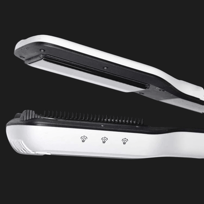 Lisseur Vapeur - VaporBrush™ - Blanc - Beauté Exquise
