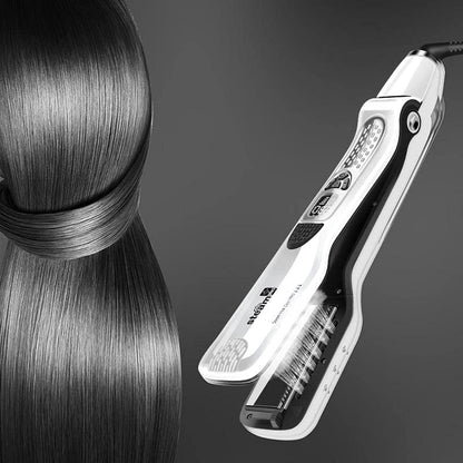 Lisseur Vapeur - VaporBrush™ - Blanc - Beauté Exquise