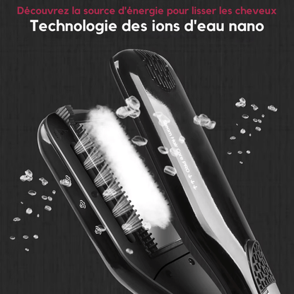 Lisseur Vapeur - VaporBrush™ - Noir - Beauté Exquise